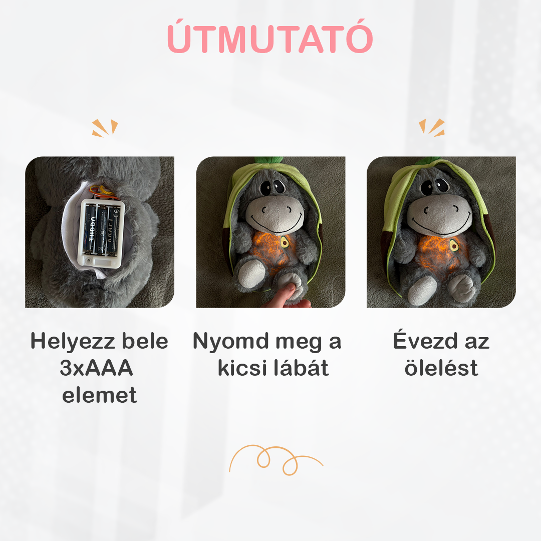 Cuddlery™ Lélegző-világító plüss